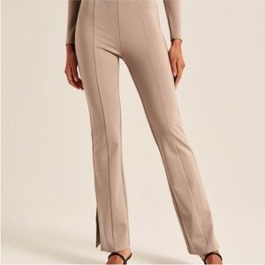 Abercrombie & Fitch Taupe Flare Pants